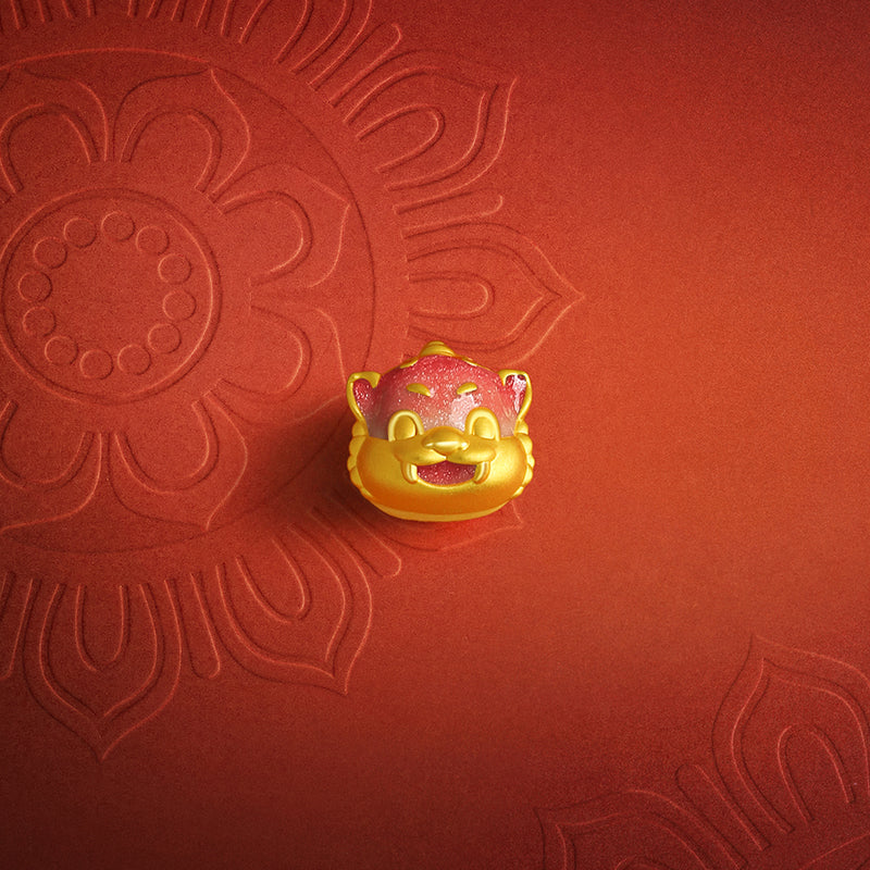 'Jiuhua Mountain' 24K Gold Charm Bracelet Ksitigarbha's Mount Diting 17cm & 19cm A1615442