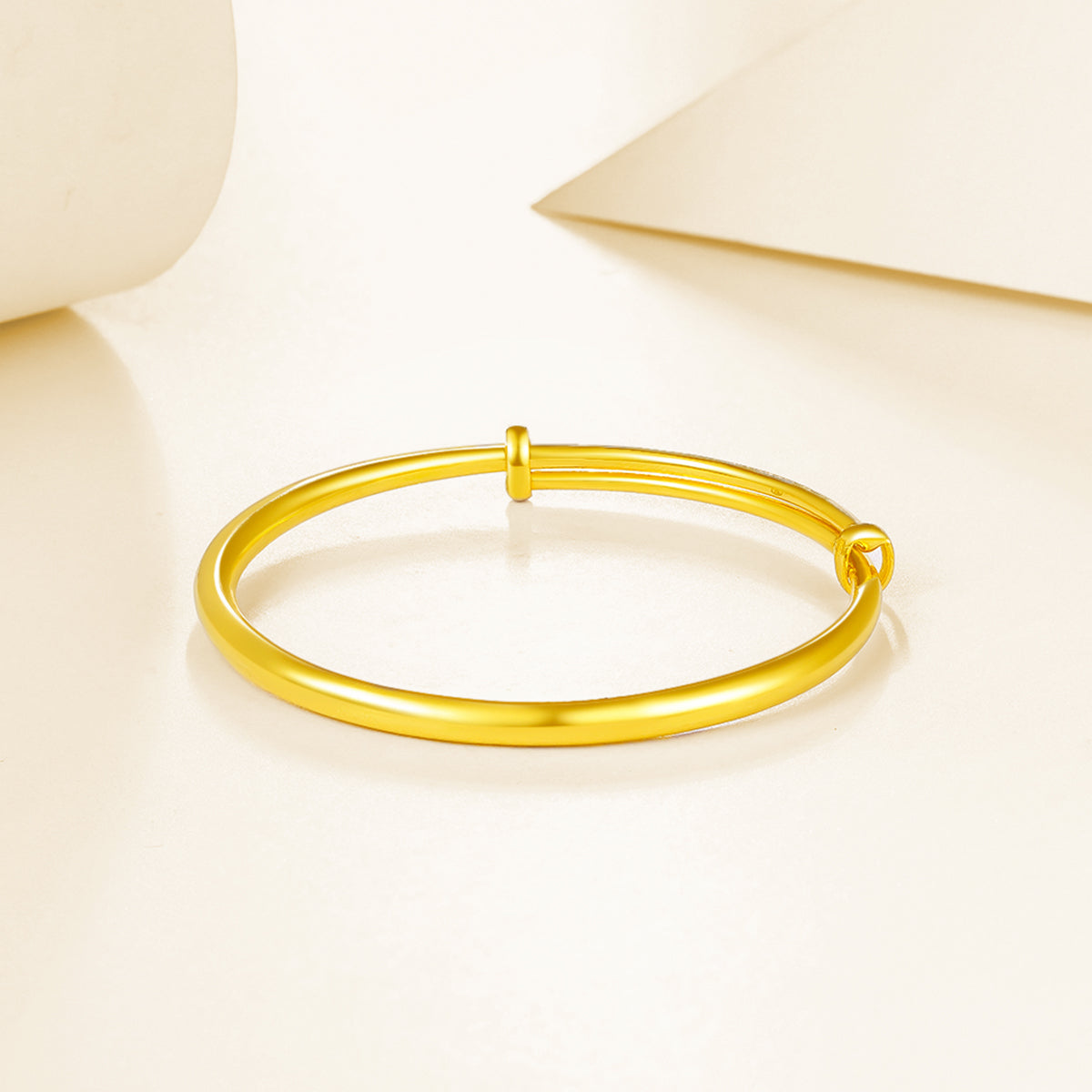 999 24K Gold Bangle Bracelet 15.8-16.8g AA102806