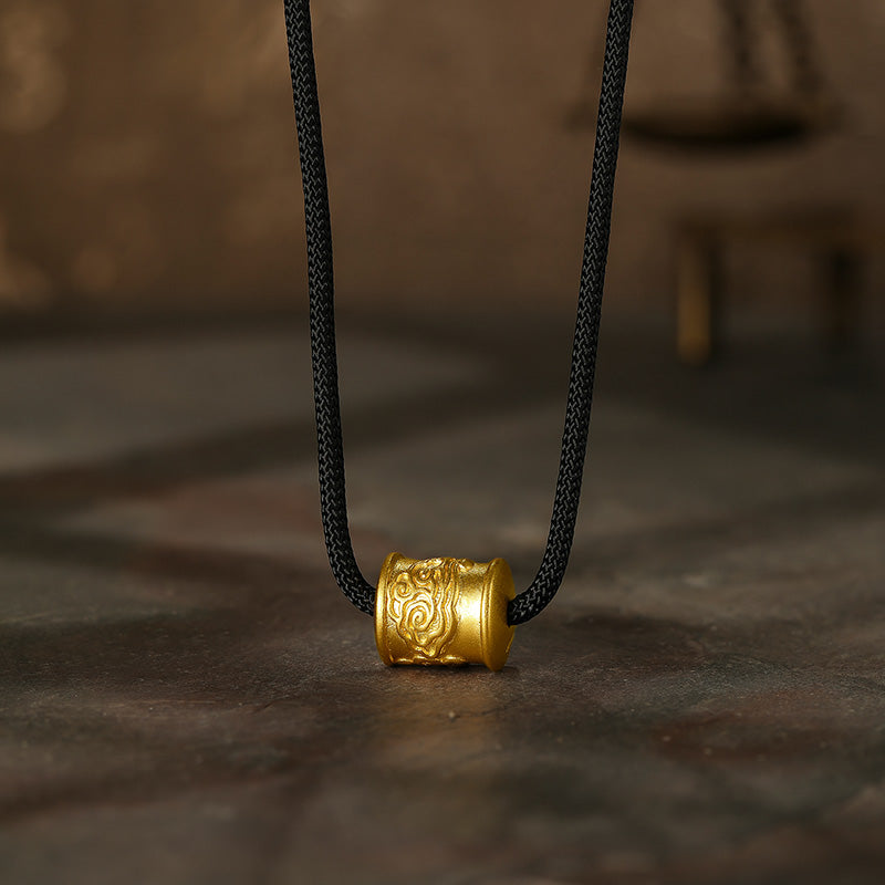 「古董金」999.9 24K金吊墜項鍊 20-22克 AA043279