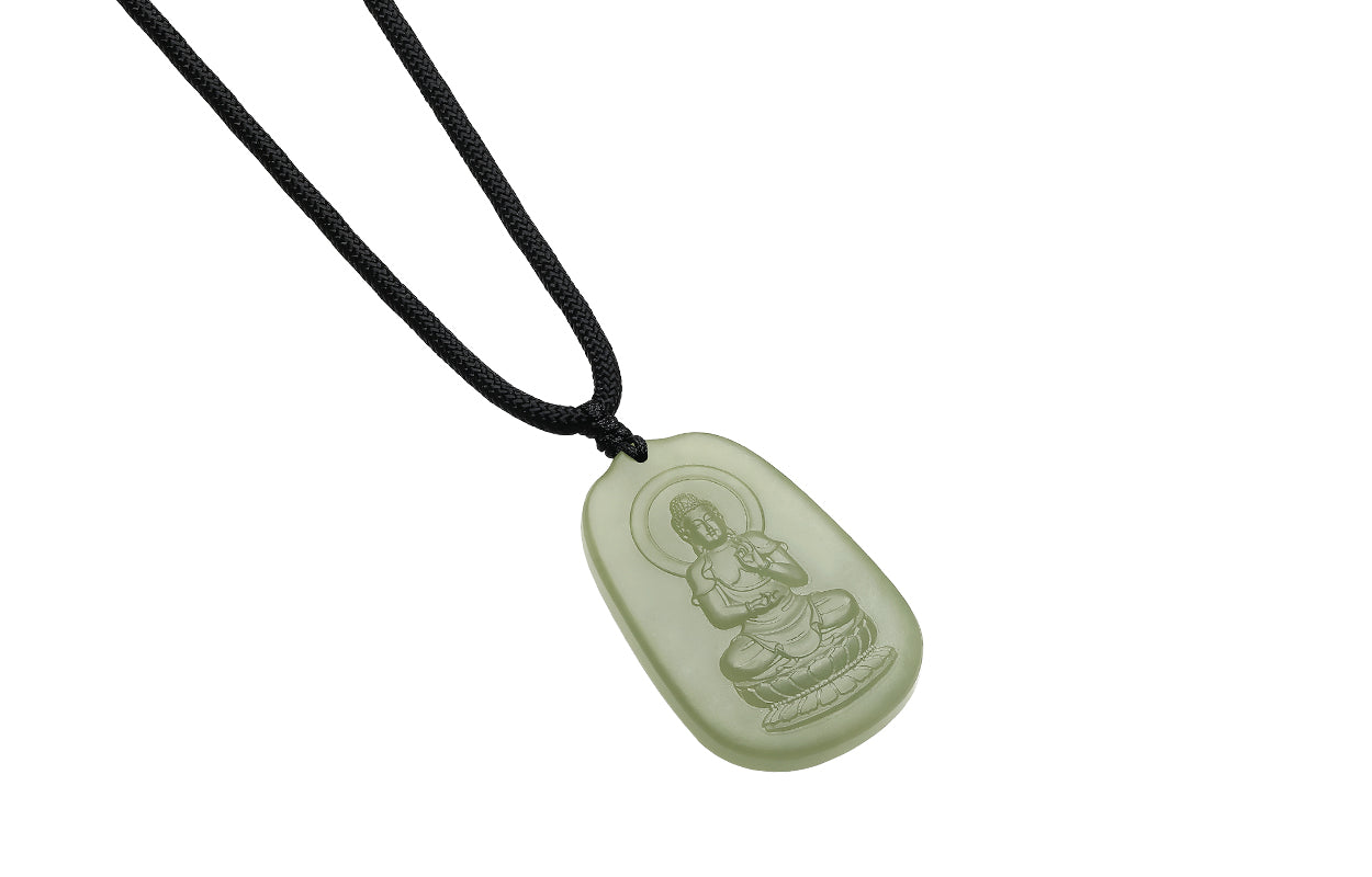 Pendant Hetian Jade Amitabha Buddha Y0414354