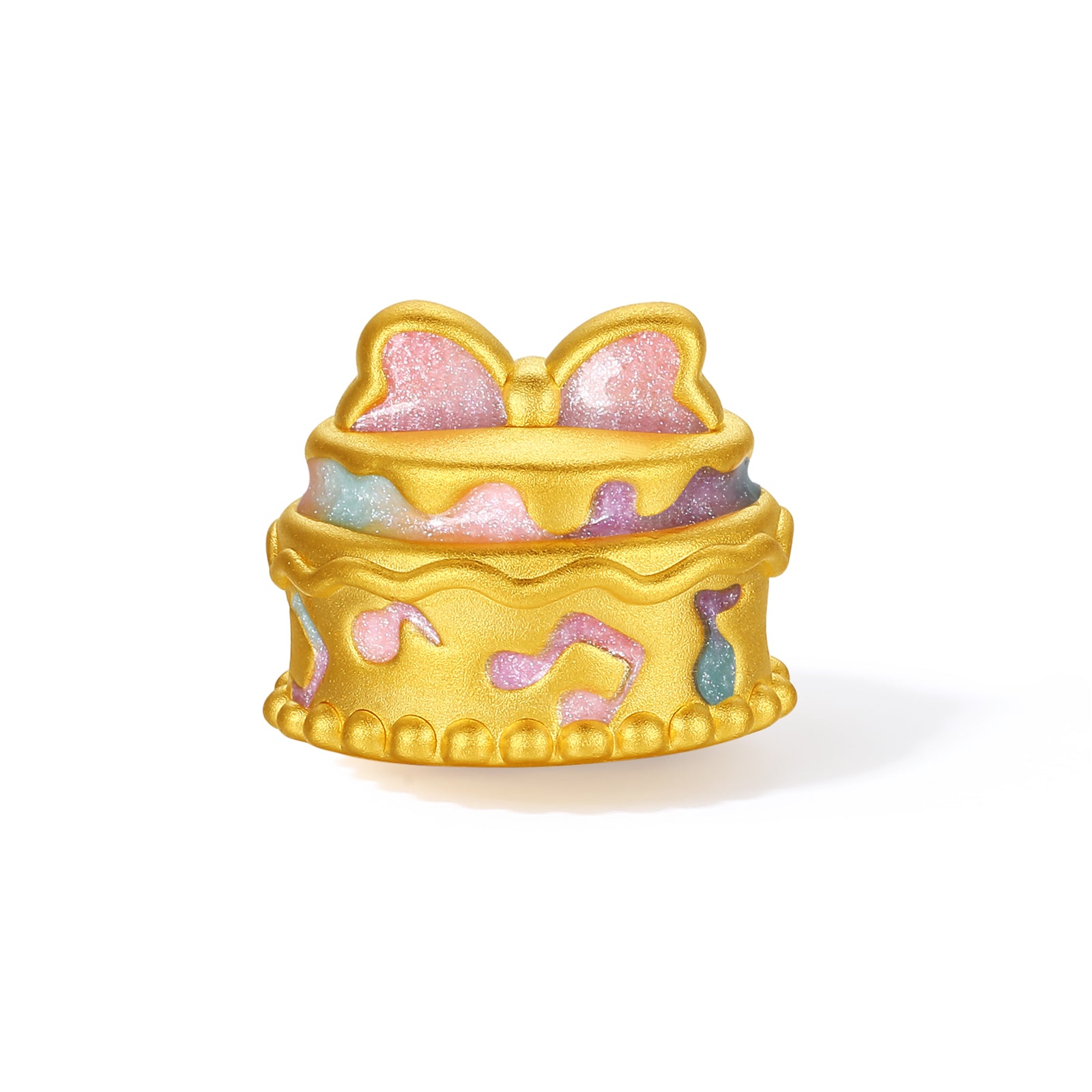 "Pop wu~" 24K Gold Charm Bracelet Cake 0.7-0.9g A1621582