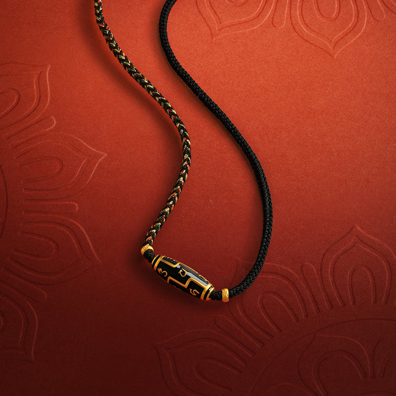 'Jiuhua Mountain' 24K Gold Pendant Necklace Buddhist Scripture A0415287