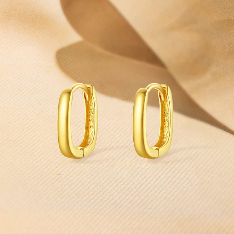 18K Gold Earrings 0.8-1g C0913663