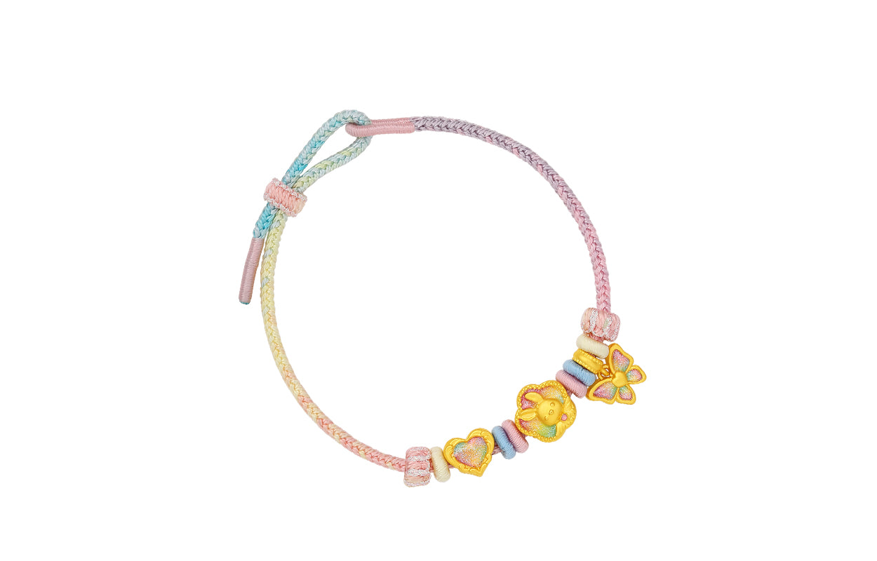 "Pop wu~" 24K Gold String Bracelet  1.5-2.05g A1715760