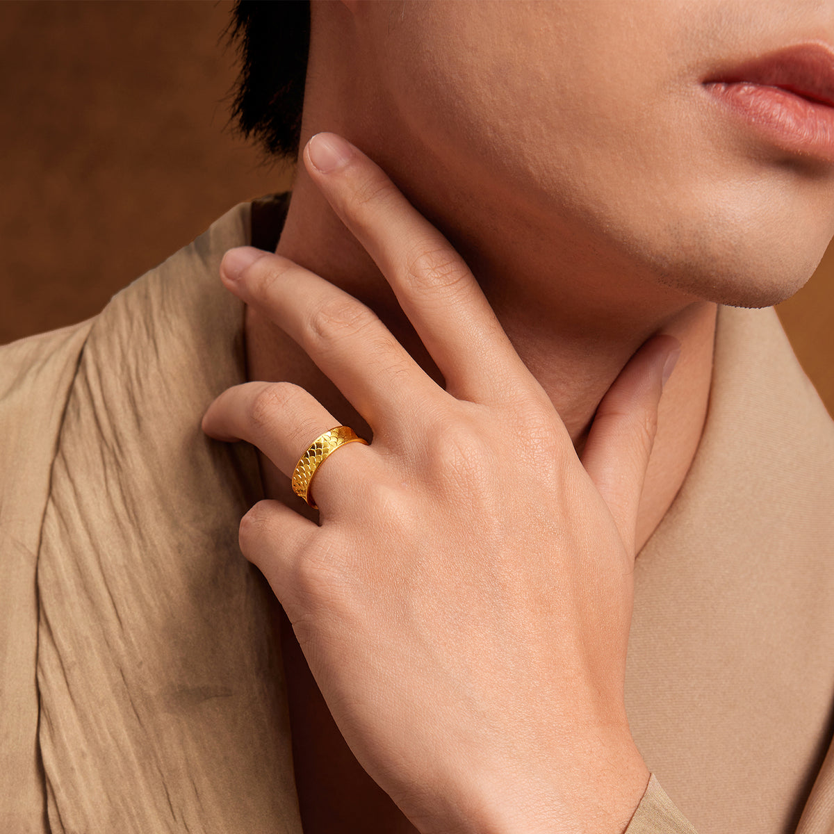 "Wah Kwong" 999 24K Gold Ring 5-7g A0115062
