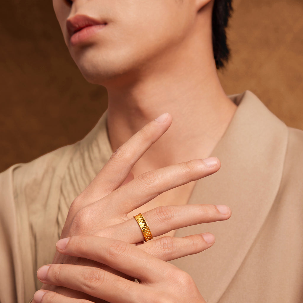"Wah Kwong" 999 24K Gold Ring 5-7g A0115062