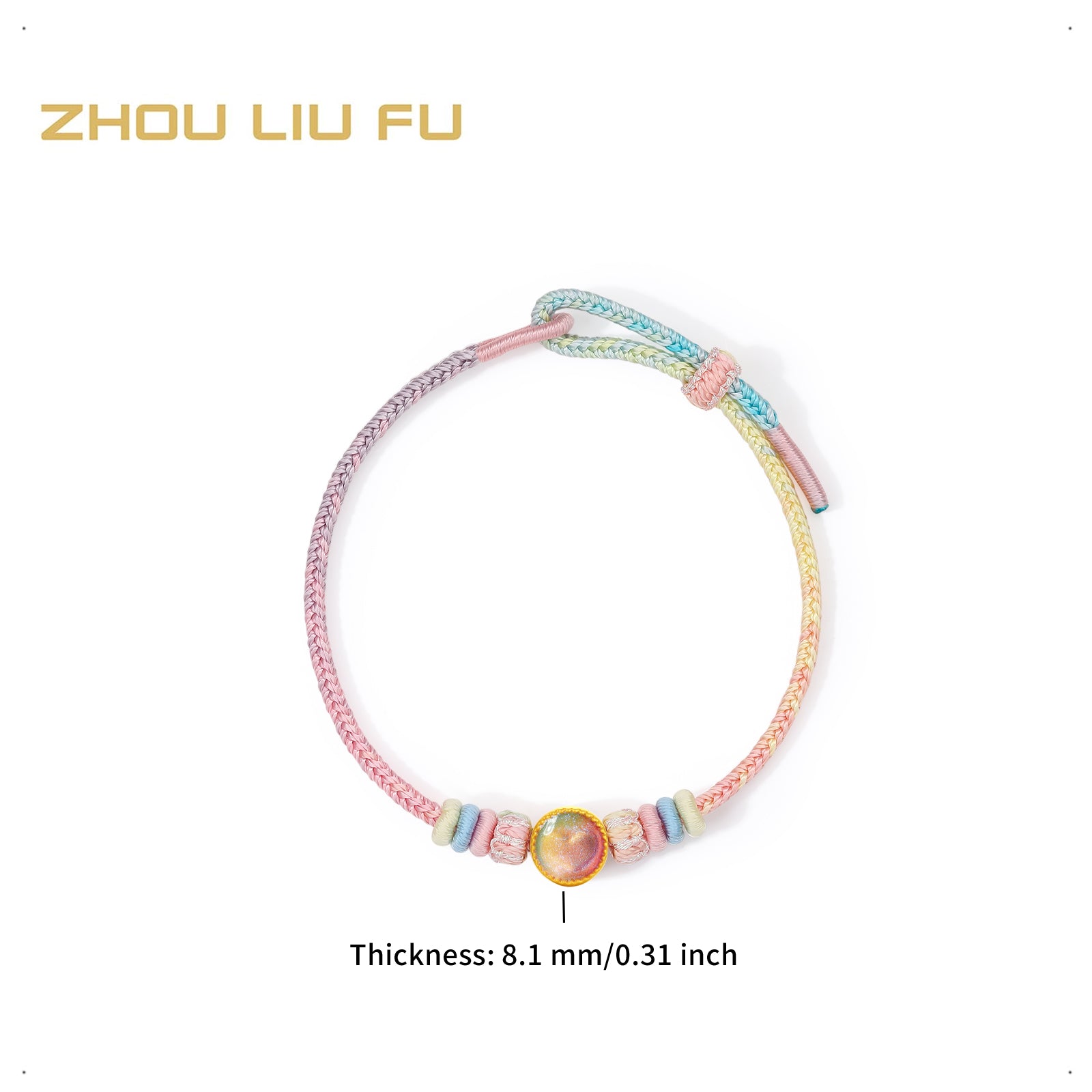 "Pop wu~" 24K Gold Charm Bracelet Heart 0.5-0.65 A1615619