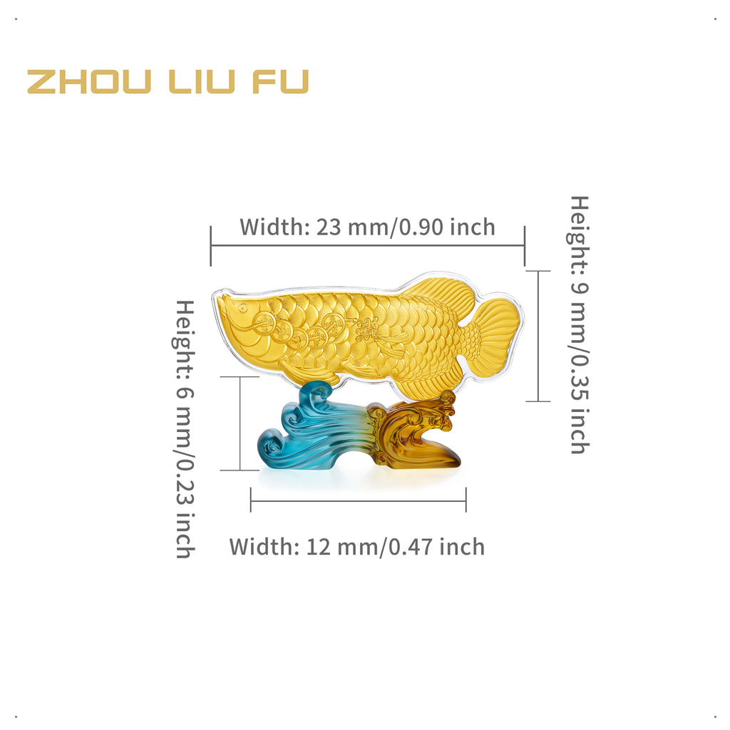 999.9 24K Gold Ornament 0.03g Surplus every year 年年有餘 A1522227