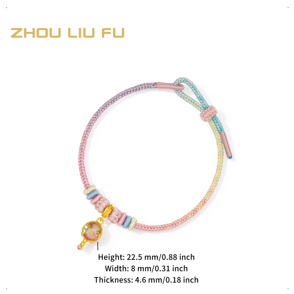 "Pop wu~" 24K Gold Charm Bracelet  0.6-0.8g A1615622
