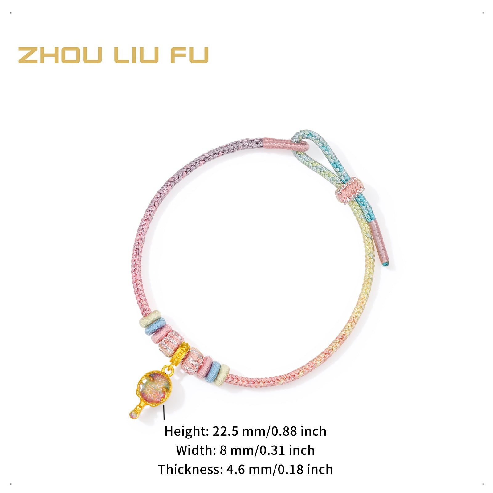 "Pop wu~" 24K Gold Charm Bracelet  0.6-0.8g A1615622