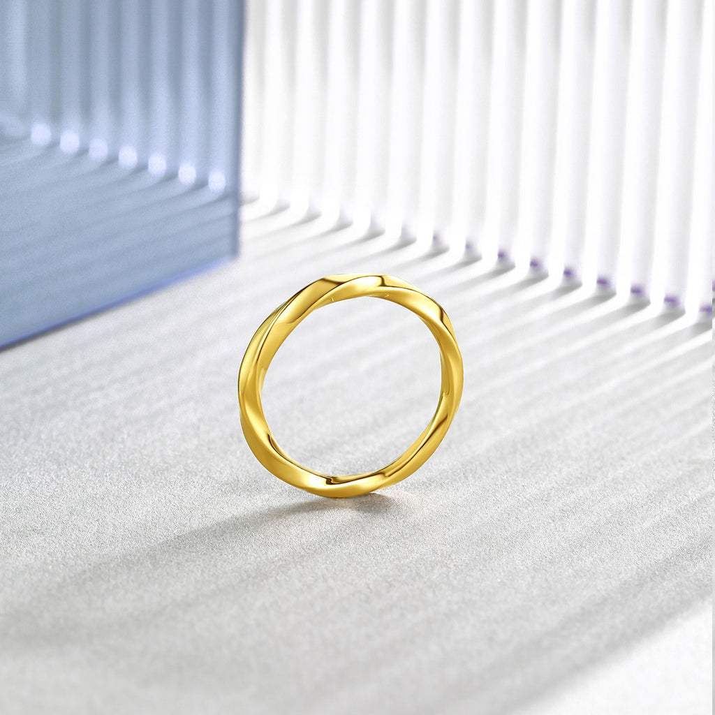 Wuji Gold Series 24K Gold Mobius Ring 1.08-1.48g A019631