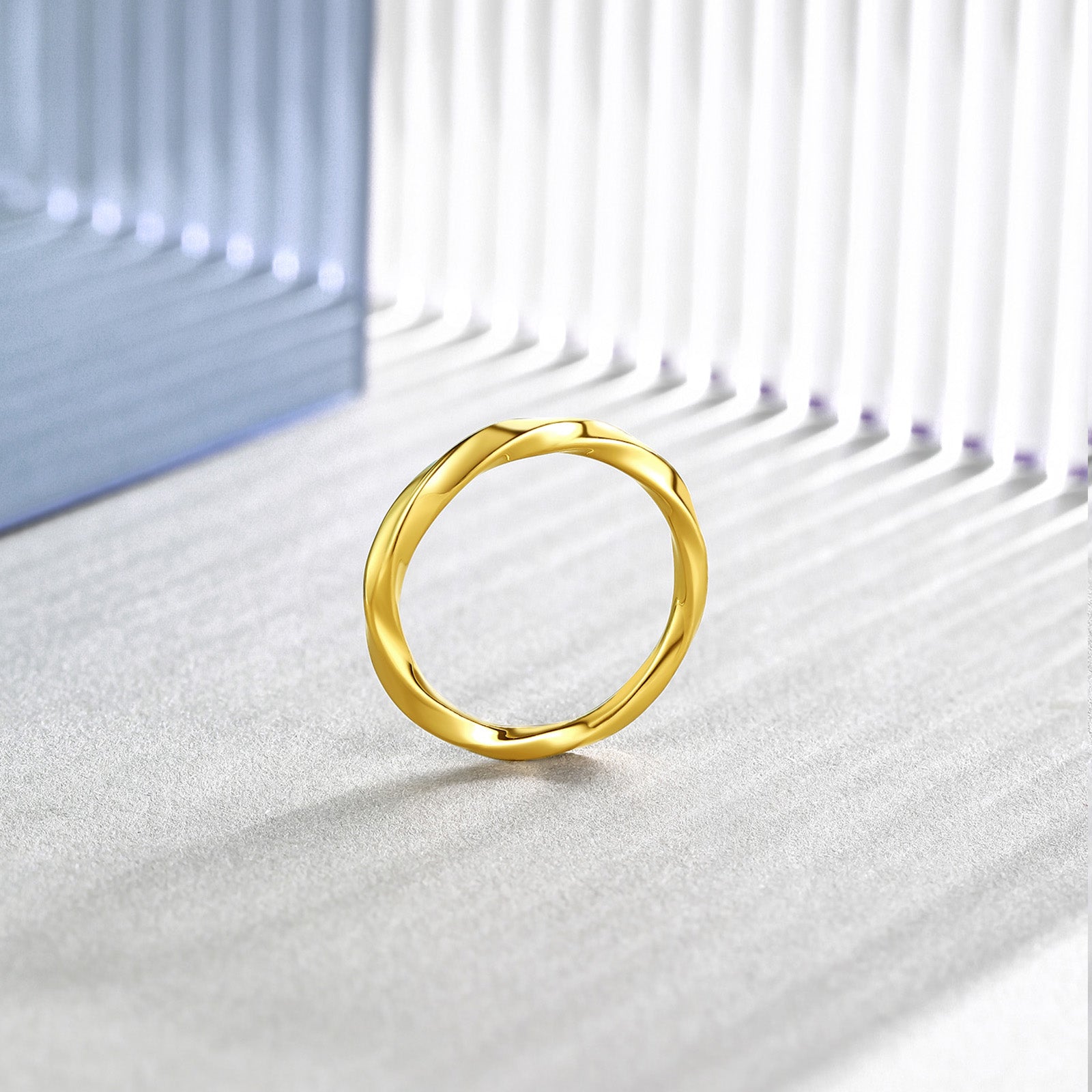 Wuji Gold Series 24K Gold Mobius Ring 1.08-1.48g A019631