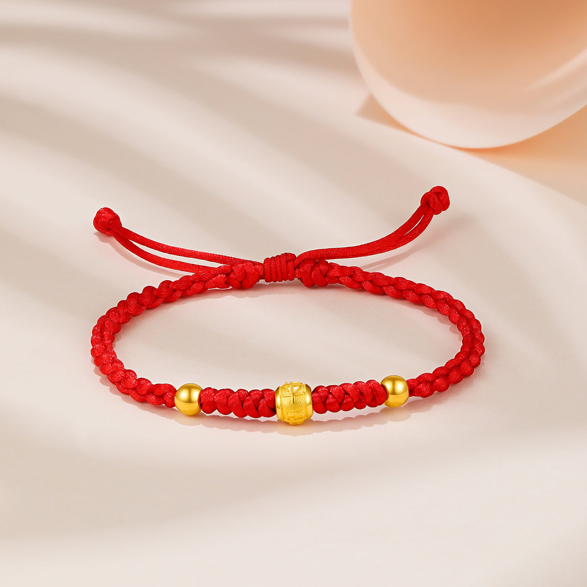 999 24K Gold String Bracelet 1.21-1.81g A178883