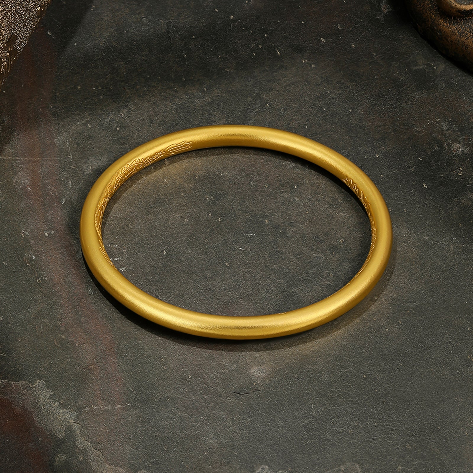 Antiquity Gold' 999.9 24K Gold Bangle Bracelet 20-23g A1012449