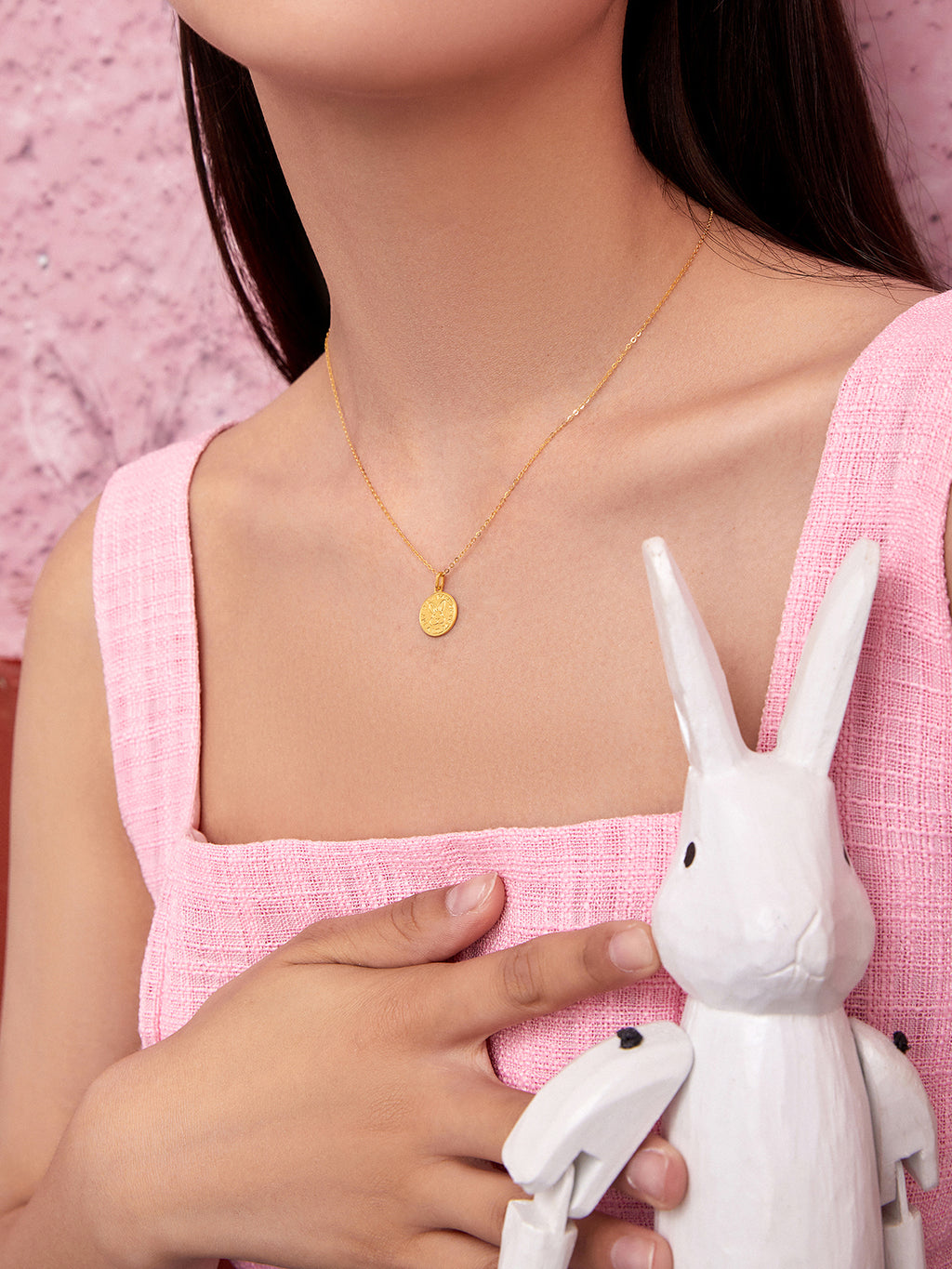 "Chinese Zodiac Rabbit" 24K Gold Pendant Rabbit 1.3-1.5g A0410397
