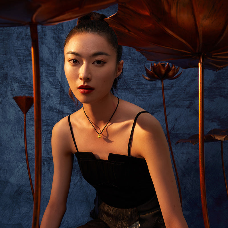 'Antiquity Gold' 999.9 24K Gold Pendant Necklace Gourd 5.7-6g AA044786