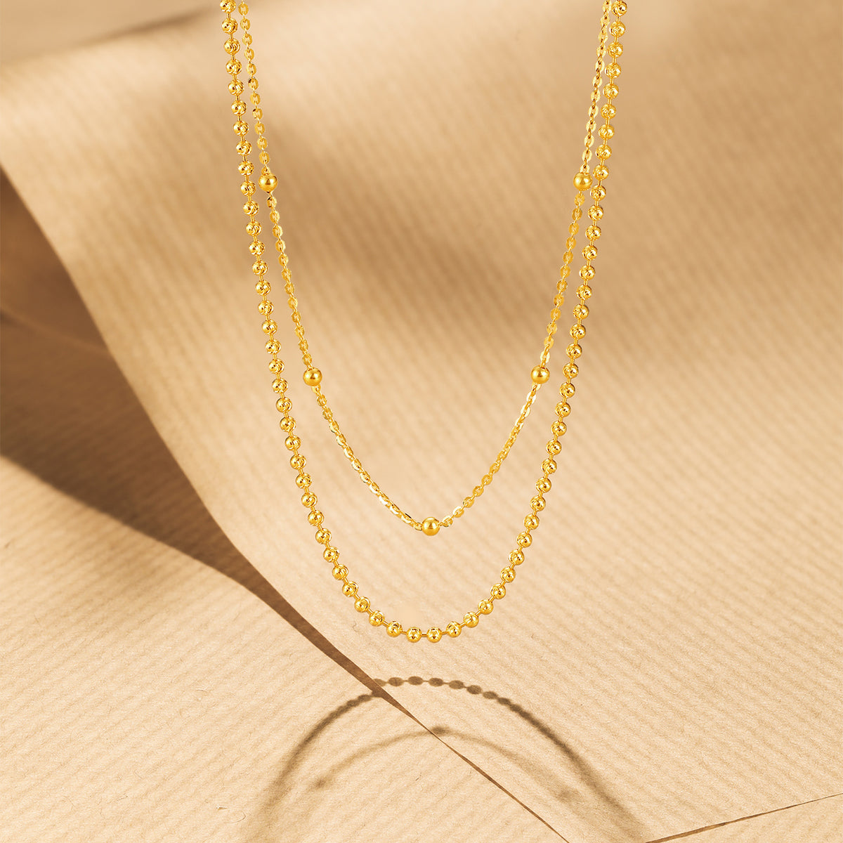 18K Yellow Gold Necklace 2.81-3.11g C0513081