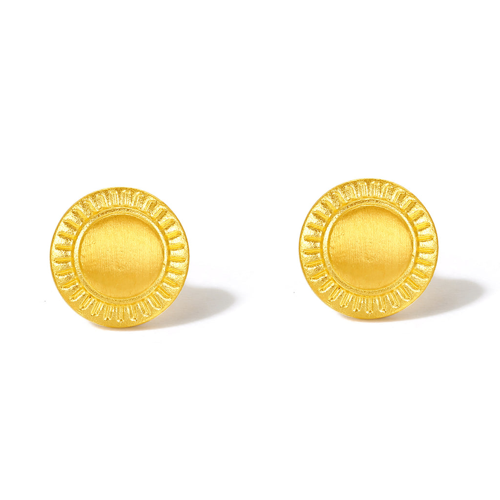 "Tracer" 999 24K Gold Earrings 1.8-2.2g A0912246