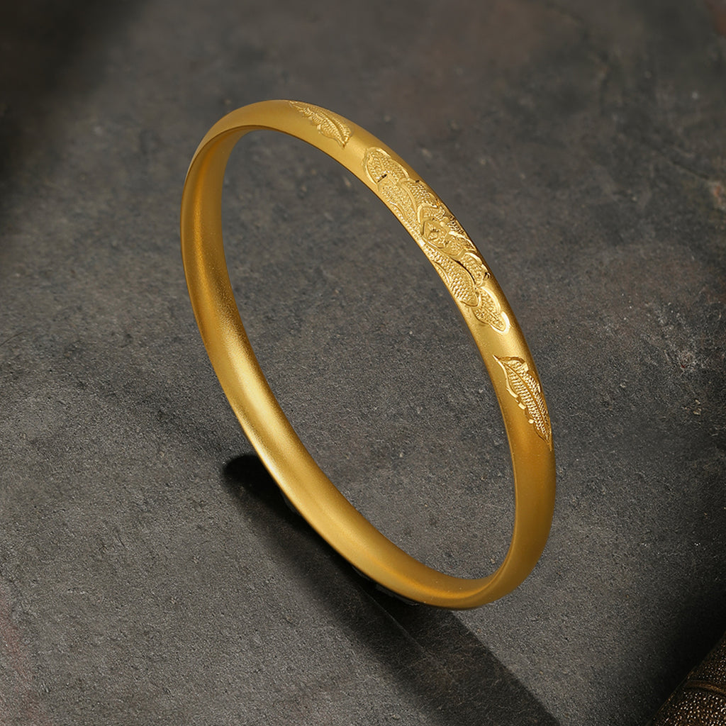 Antiquity Gold' 999.9 24K Gold Bangle Bracelet 25-29g A1012540