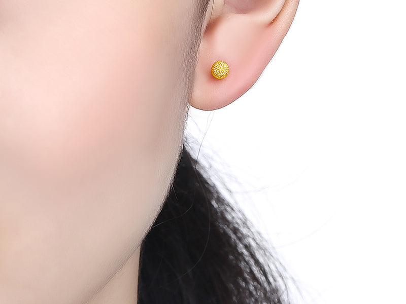 999 24K Gold Earrings 1.2-1.5g AA091138