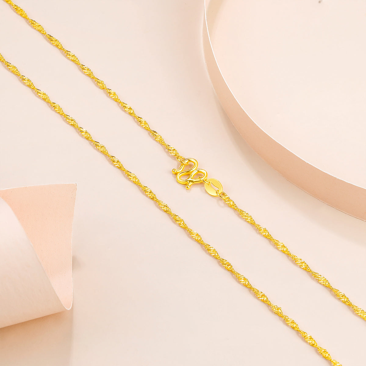 999 24K Gold Necklace 2.7-3g AA050785
