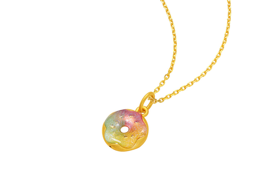 "Pop wu~" 24K Gold String Bracelet Doughnut 1.55-2.05g A1715627