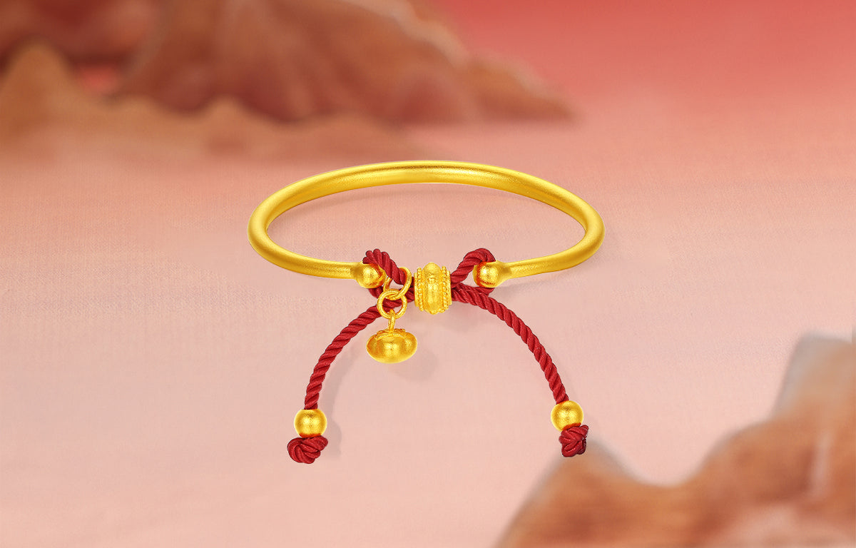 999 24K Gold Bangle Bracelet 8-10g A1015465