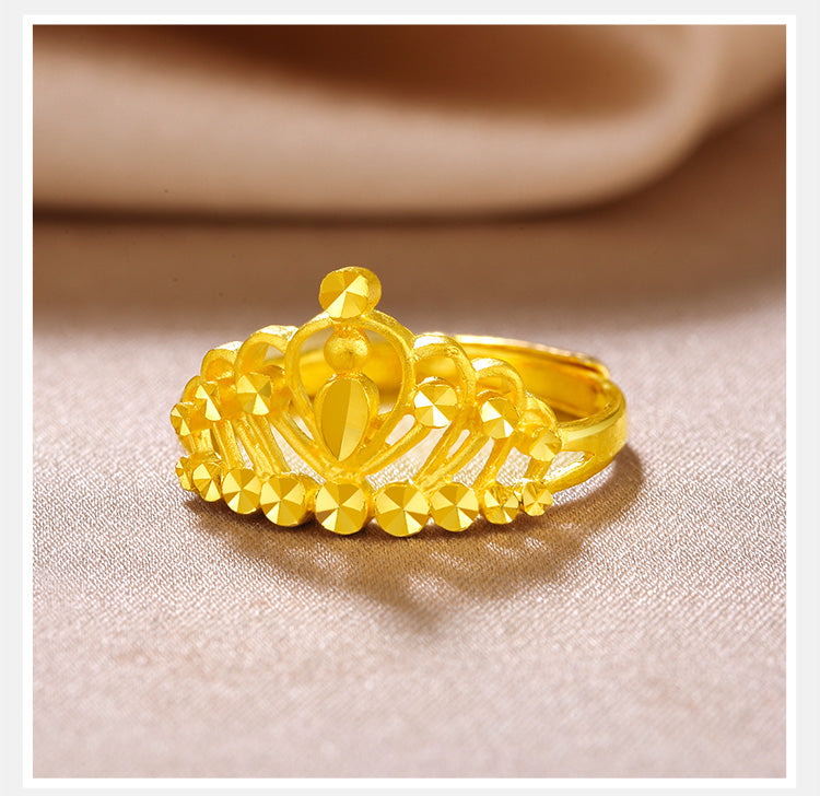 999 24K Gold Ring Crown 3.8-4.2g AB010014