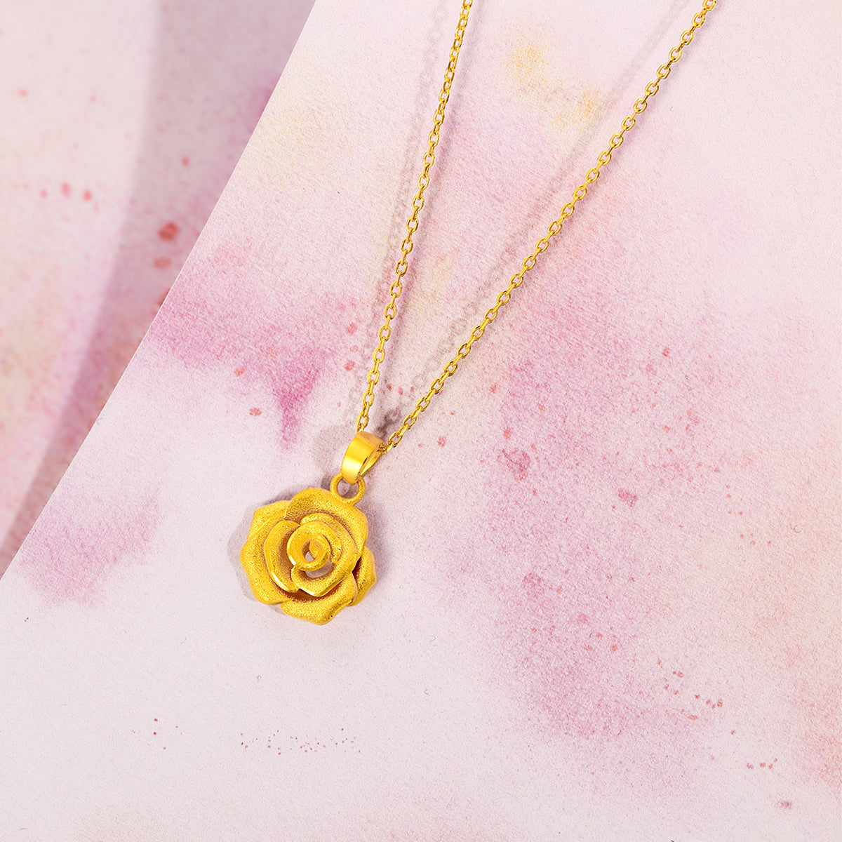 999 24K Gold Pendant Flower 2.5-3g A0413318
