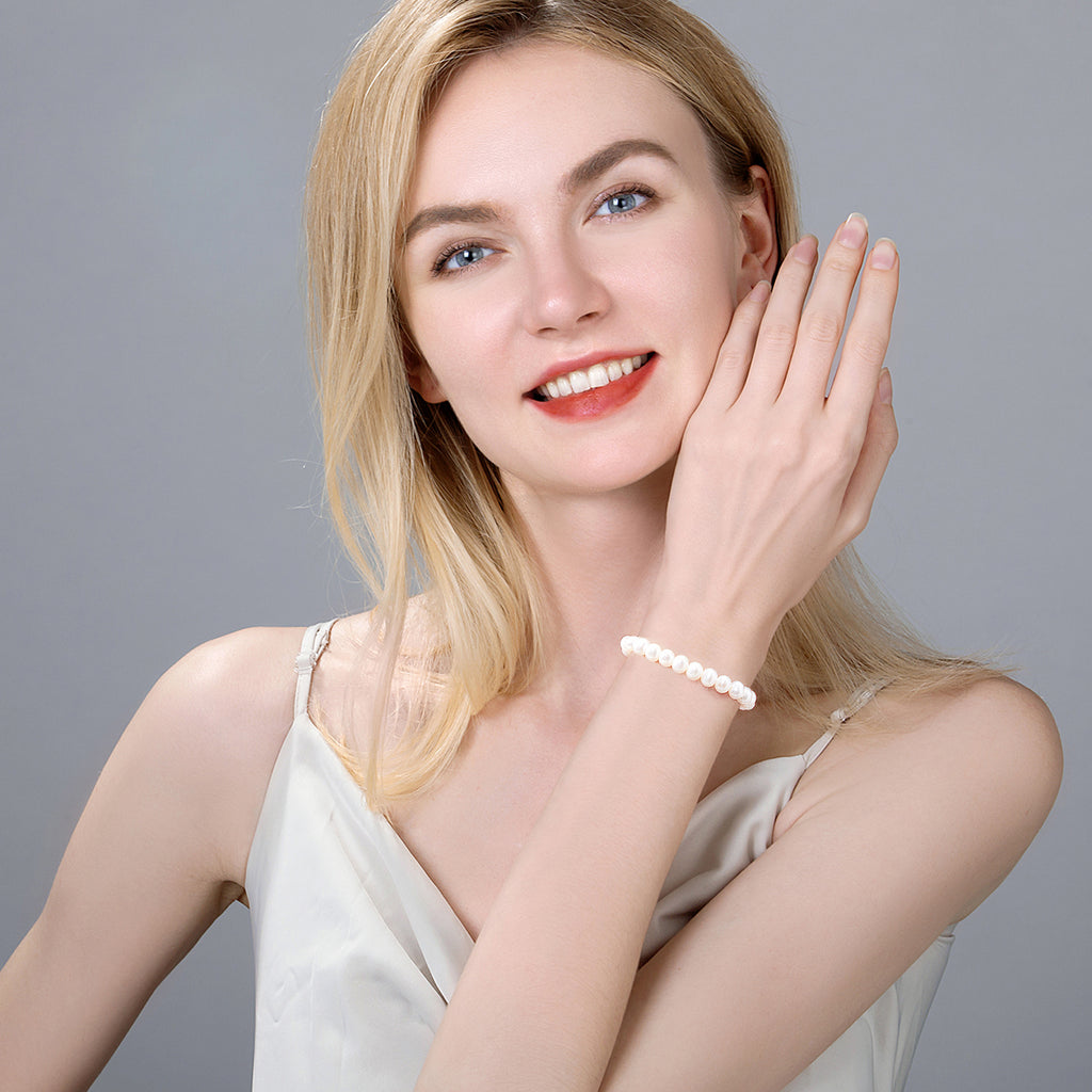 Pearl Beaded Bracelet 17cm X1910248