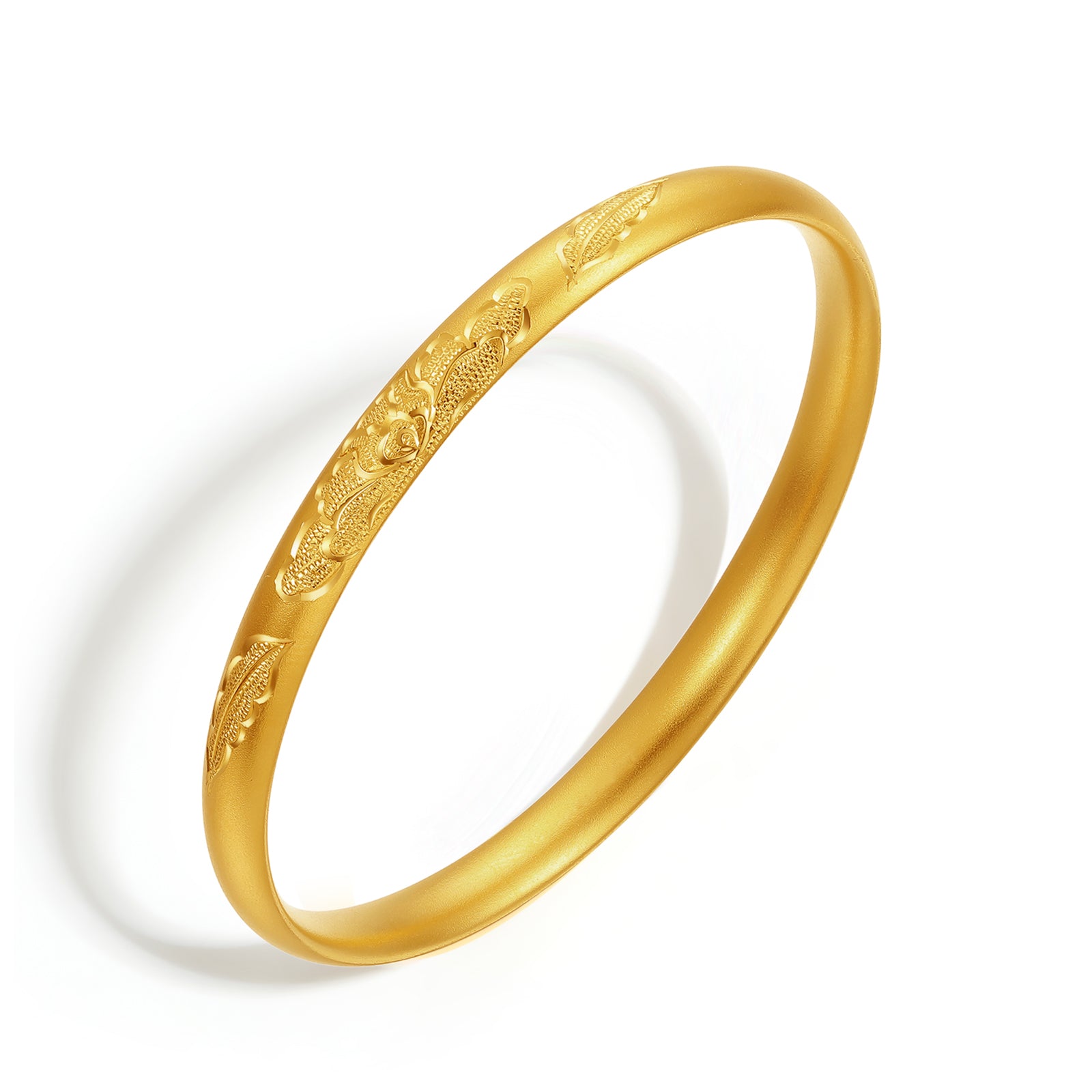 Antiquity Gold' 999.9 24K Gold Bangle Bracelet 25-29g A1012540