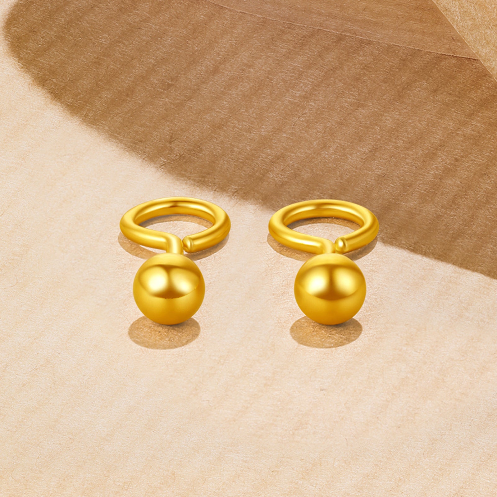 24K Gold Earrings 1.2-1.5g AA090924