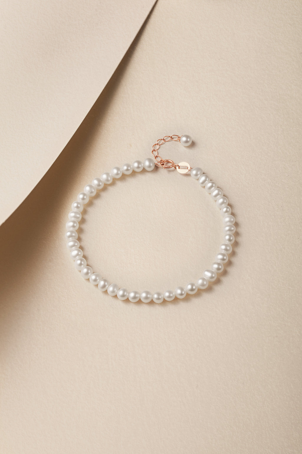 18K Rose Gold Chain Bracelet 4-4.5mm 0.22-0.25g KIPB076646