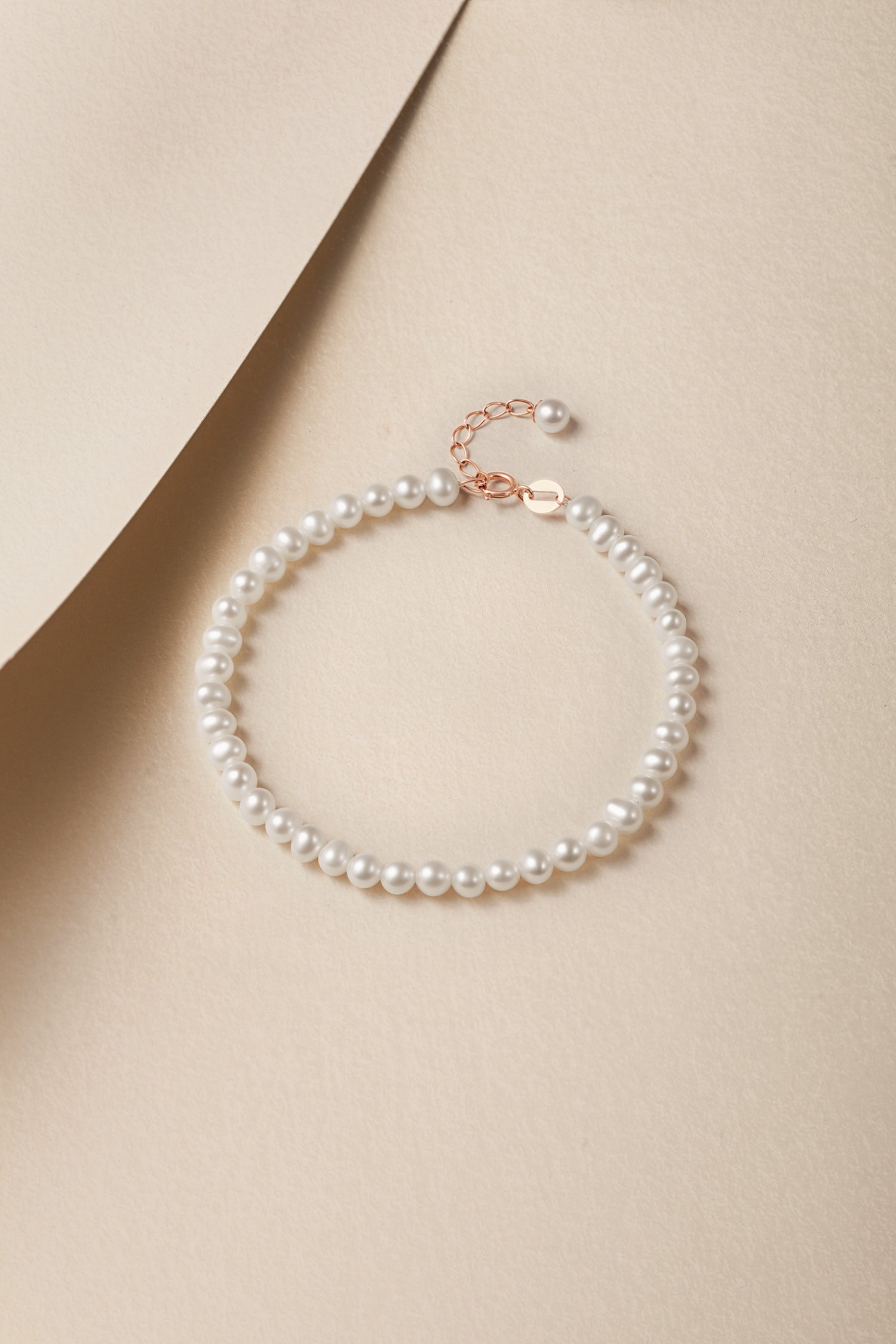 18K Rose Gold Chain Bracelet 4-4.5mm 0.22-0.25g KIPB076646