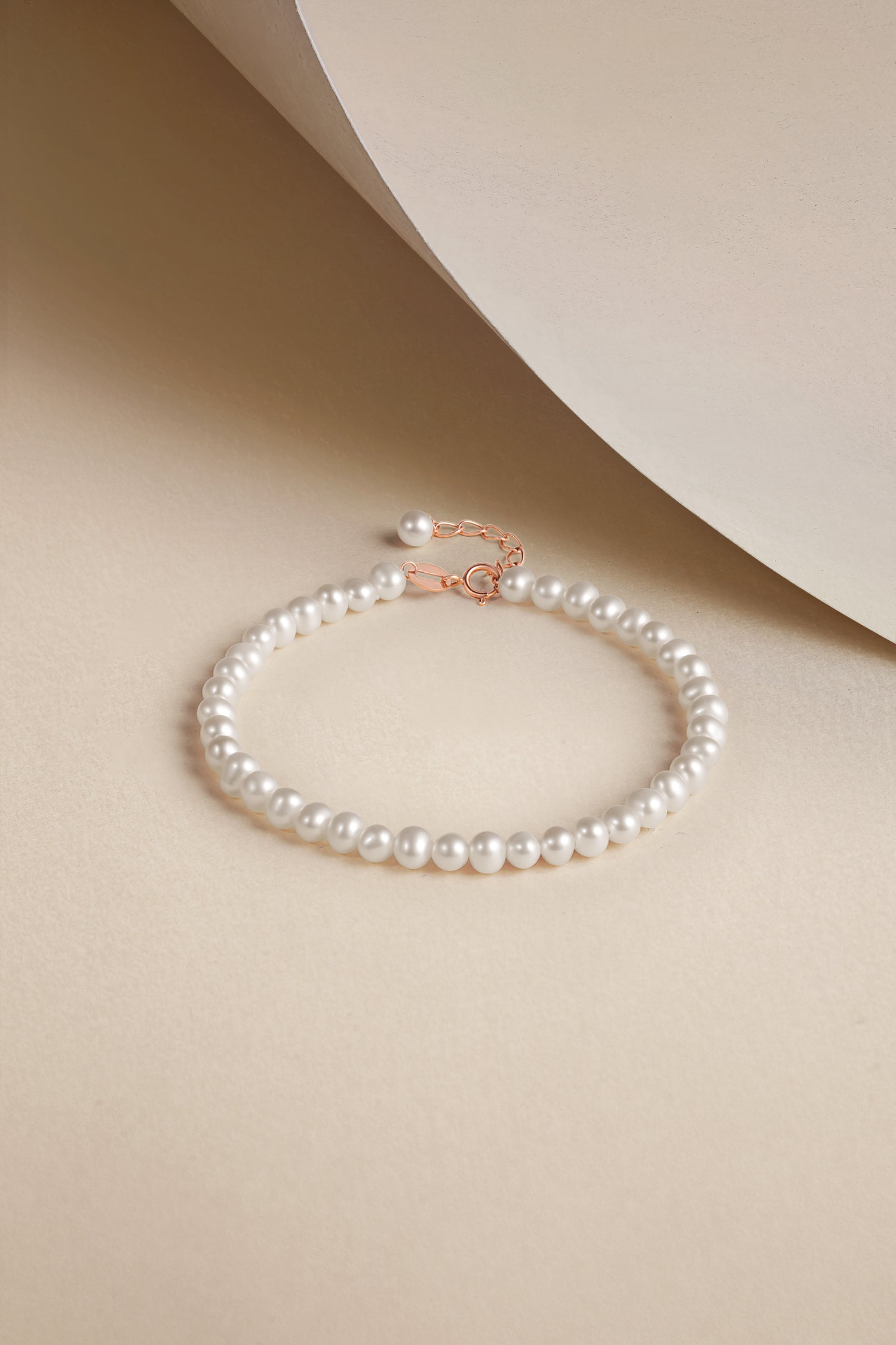 18K Rose Gold Chain Bracelet 4-4.5mm 0.22-0.25g KIPB076646