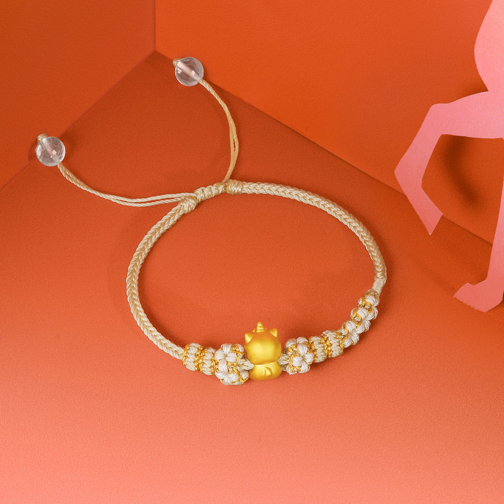 'Year of the Horse' 24K Gold Bracelet Horse Coin 0.6-0.8g 16cm-22cm A1715943