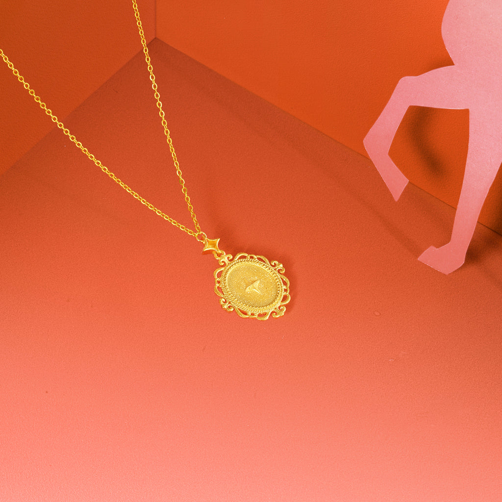 'Year of the Horse' 999.9 24K Gold Pendant Necklace Horse 4.7-5.2g 40cm-45cm A0621578