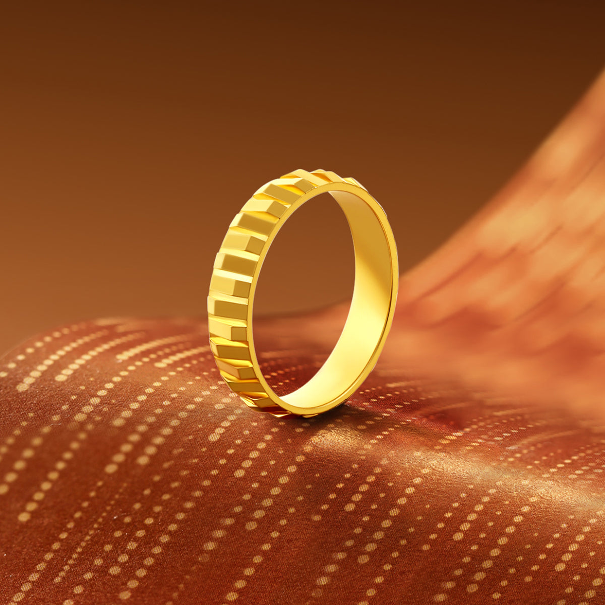 "Wah Kwong" 999 24K Gold Ring 6.5-7.5g A0115057