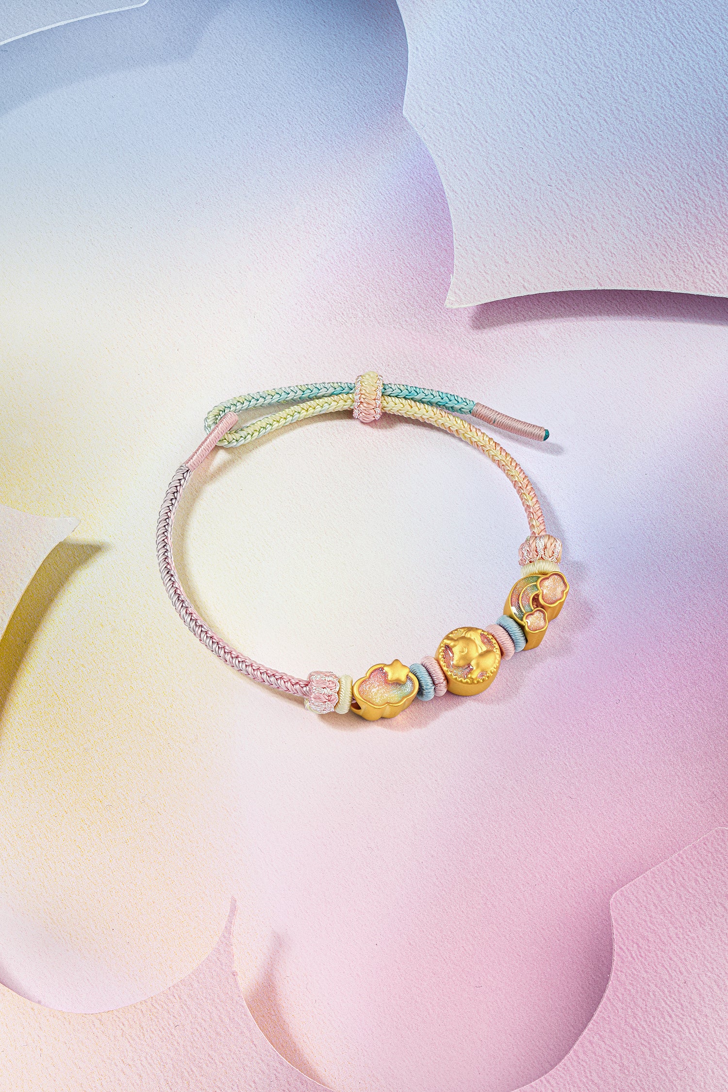 "Pop wu~" 24K Gold String Bracelet Horse 1.4-1.9g A1715759