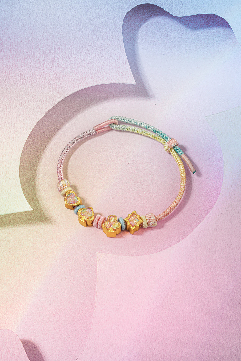 "Pop wu~" 24K Gold String Bracelet  1.6-2.4g A1715757
