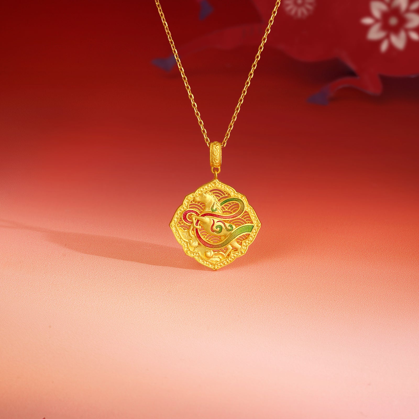 'Year of the Horse' 999.9 24K Gold Pendant Horse 5.3-5.8g A0421061