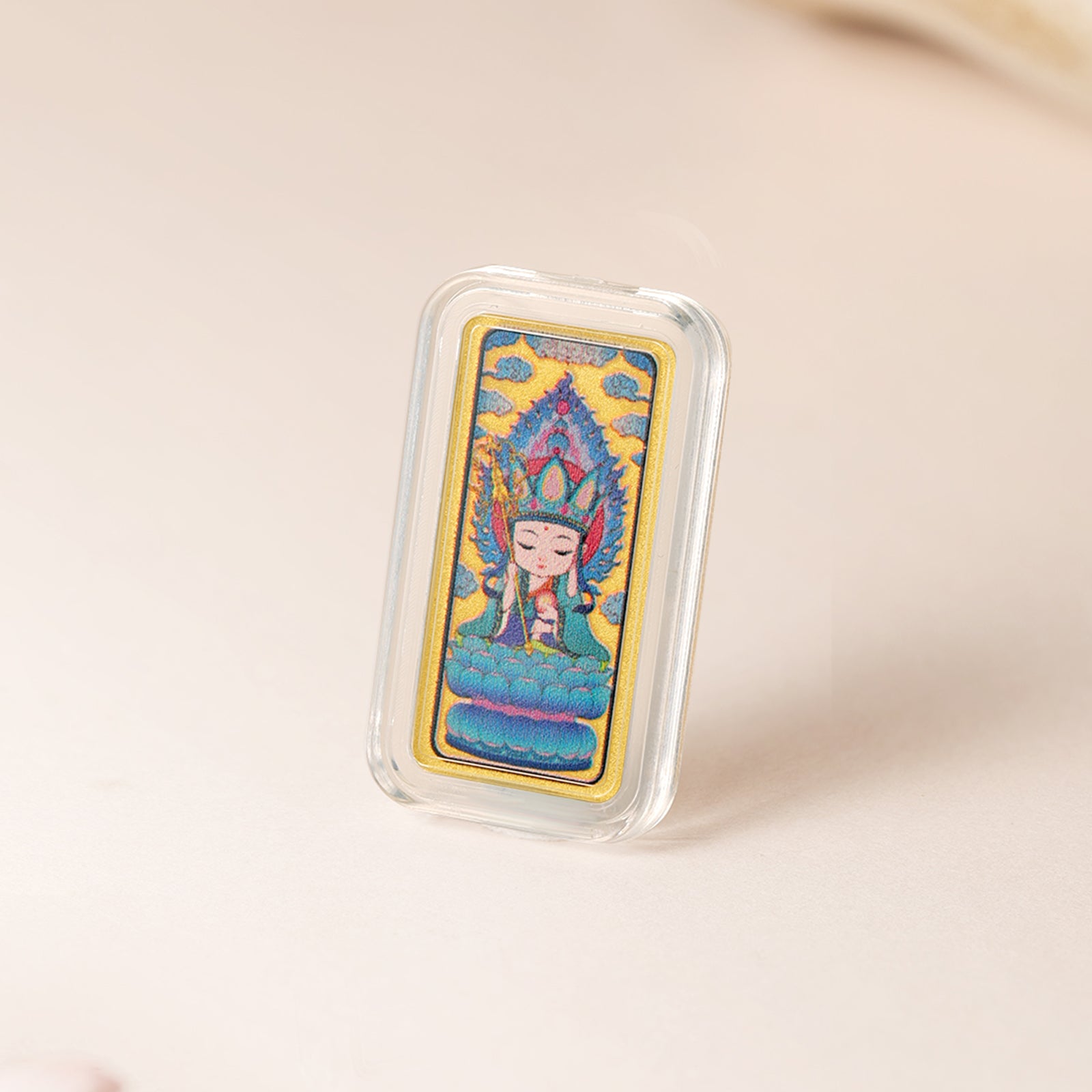 'Jiuhua Mountain' 999.9 24K Gold Gold Charm Ksitigarbha Bodhisattva A1214651