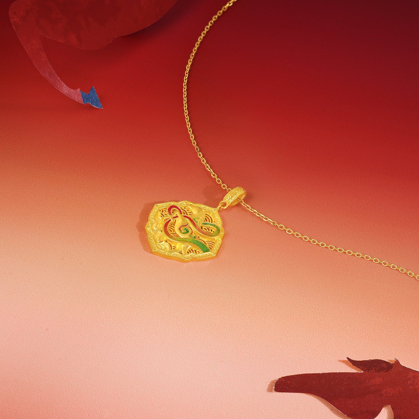 'Year of the Horse' 999.9 24K Gold Pendant Horse 5.3-5.8g A0421061