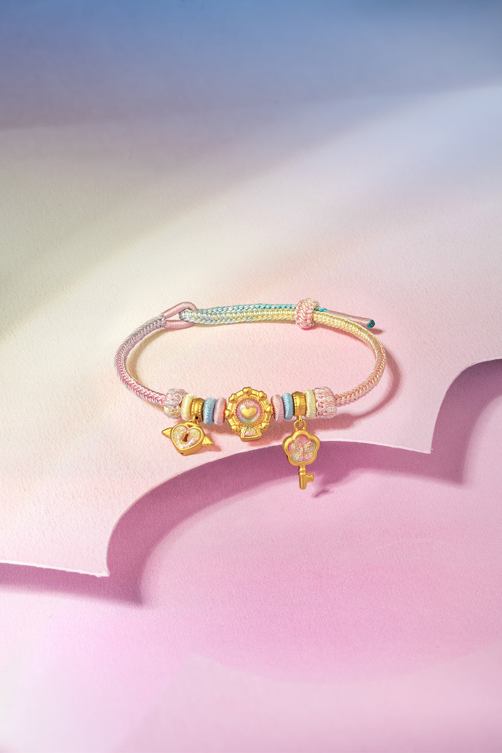 "Pop wu~" 24K Gold String Bracelet  1.6-2.1g A1715608