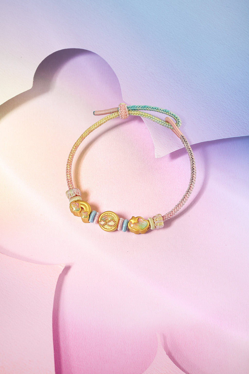 "Pop wu~" 24K Gold String Bracelet Horse 1.4-1.9g A1715759