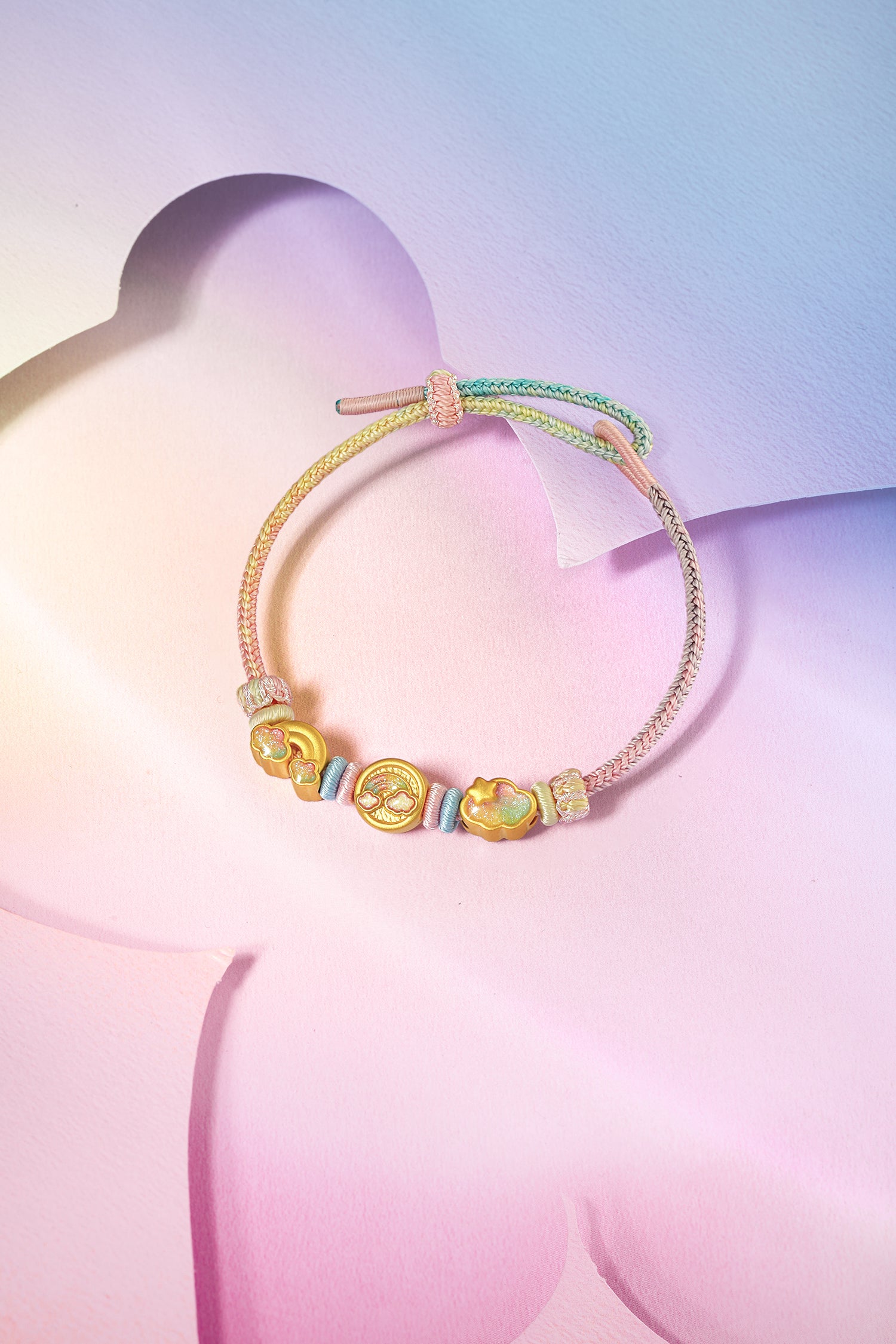 "Pop wu~" 24K Gold String Bracelet Horse 1.4-1.9g A1715759