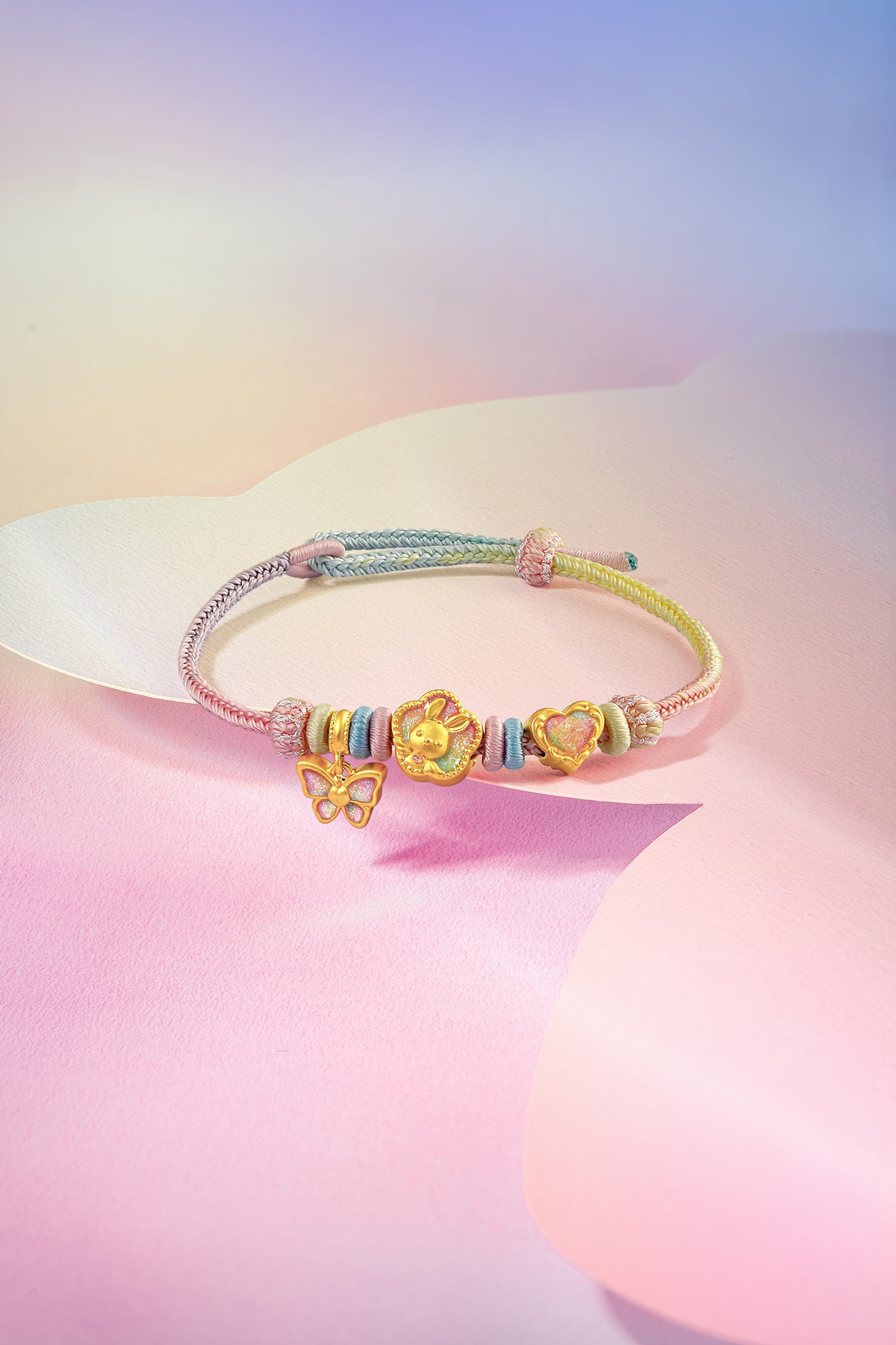 "Pop wu~" 24K Gold String Bracelet  1.5-2.05g A1715760