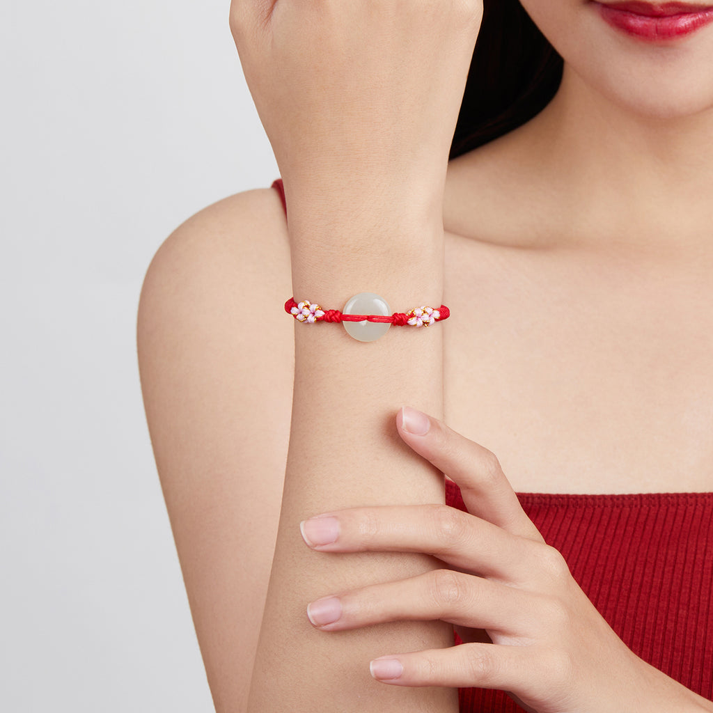 String Bracelet 16*16mm Peace Buckle Y178926