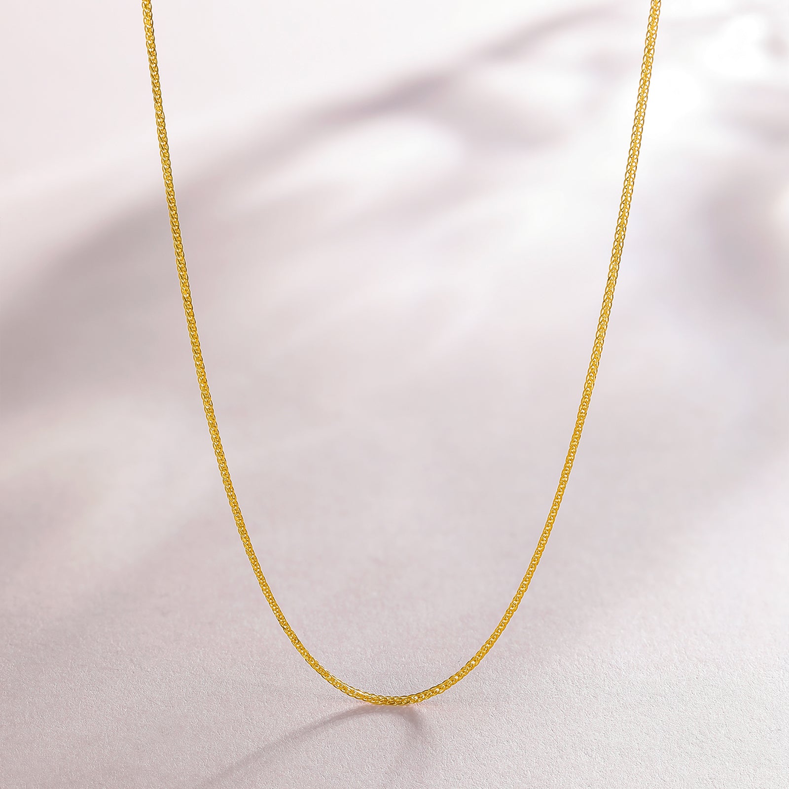 18K Gold Adjustable Snake Chain Necklace 1-1.2g / 1.6-1.8g / 2.5-2.7g C0510269