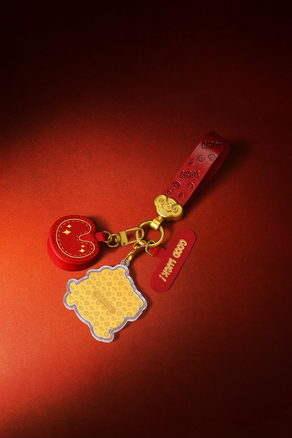 "Chinese Culture Collection - Dan Qing" 999 24K Gold Keychain Horse 0.01g A2536240